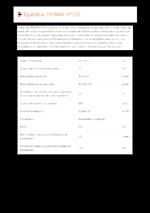 Spanditrici applicabili Pronar HPT 25