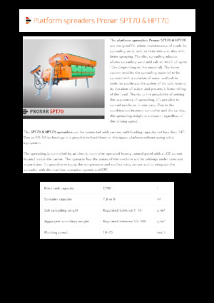 Spanditrici applicabili Pronar SPT 70 