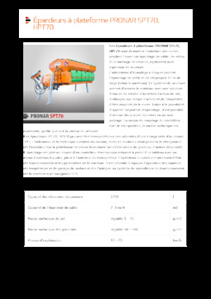 Spanditrici applicabili Pronar SPT 70 