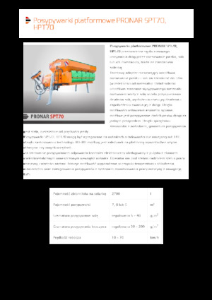 Spanditrici applicabili Pronar SPT 70 