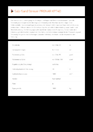 Spanditrici applicabili Pronar KPT 40 