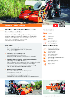 Spazzatrici stradali frontali Bema 20/1250