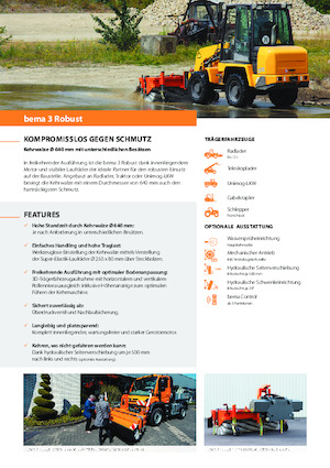 Spazzatrici stradali frontali Bema 3 Robust 2300 
