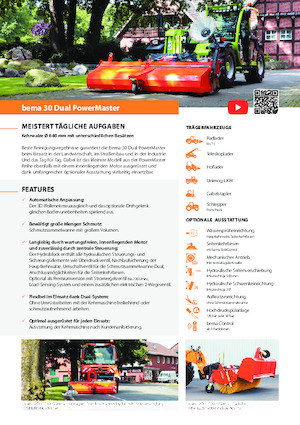 Spazzatrici stradali frontali Bema 30 Dual 2600