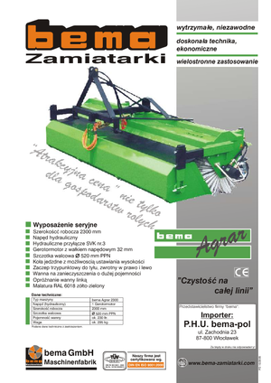 Spazzatrici stradali frontali Bema Agrar 2300