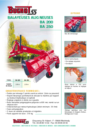 Spazzatrici stradali frontali Bugnot BAE 180 PP