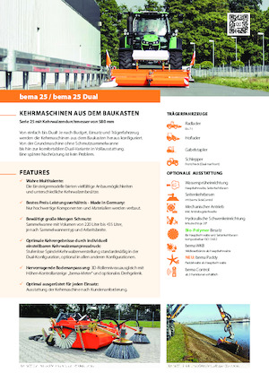 Spazzatrici stradali frontali Bema bema 25