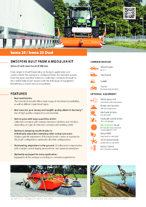Spazzatrici stradali frontali Bema bema 25