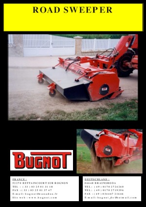 Spazzatrici stradali frontali Bugnot BR 250