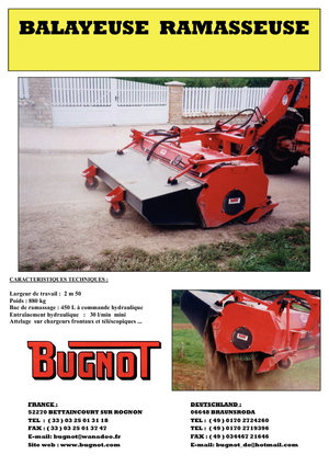 Spazzatrici stradali frontali Bugnot BR 250