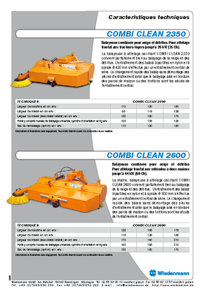 Spazzatrici stradali frontali Wiedenmann CombiClean 2600