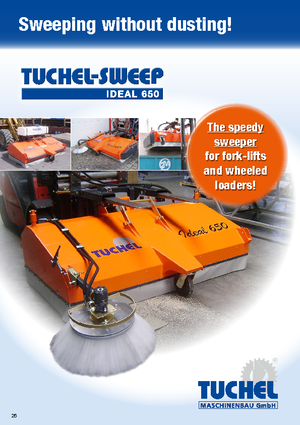 Spazzatrici stradali frontali Tuchel Ideal 