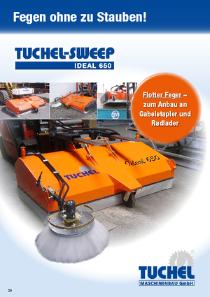 Spazzatrici stradali frontali Tuchel Ideal 