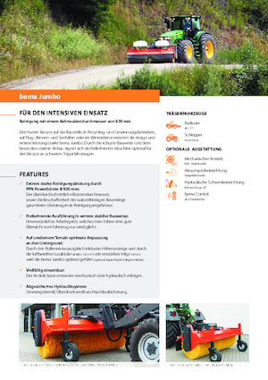 Spazzatrici stradali frontali Bema Jumbo 3000