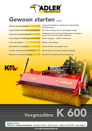 Spazzatrici stradali frontali Adler K 600-210