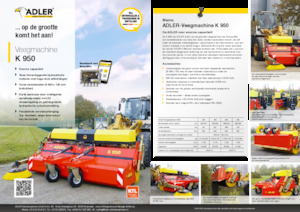 Spazzatrici stradali frontali Adler K 950-360