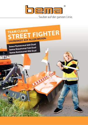 Spazzatrici stradali frontali Bema Kommunal 520 Dual 1250