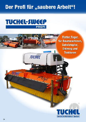 Spazzatrici stradali frontali Tuchel Profi 180 Ø 600