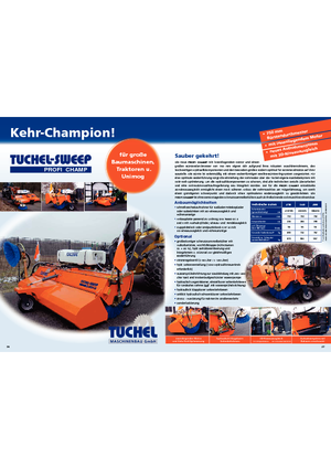 Spazzatrici stradali frontali Tuchel Profi Champ