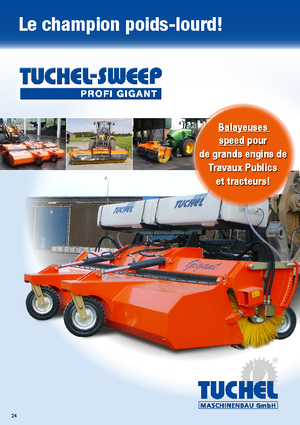 Spazzatrici stradali frontali Tuchel Profi Gigant