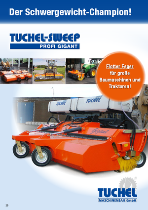 Spazzatrici stradali frontali Tuchel Profi Gigant