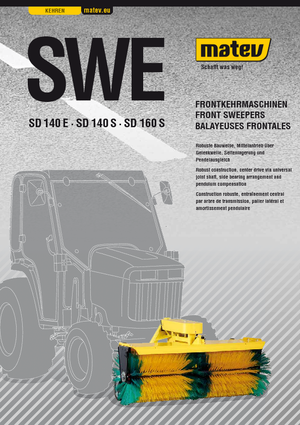 Spazzatrici stradali frontali Matev SWE-SD 140 S
