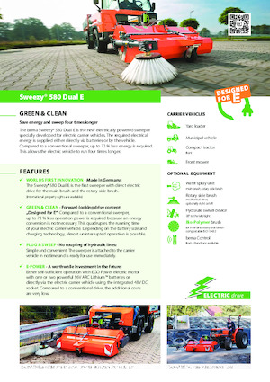 Spazzatrici stradali frontali Bema Sweezy 580 Dual E