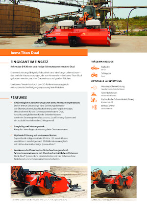 Spazzatrici stradali frontali Bema Titan Dual 3250