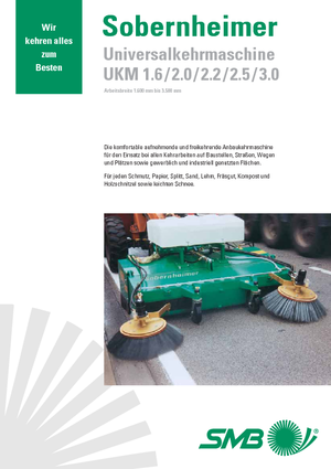 Spazzatrici stradali frontali Sobernheimer UKM 3.0