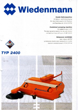 Spazzatrici stradali frontali Wiedenmann 2400