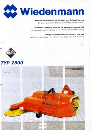 Spazzatrici stradali frontali Wiedenmann 2500