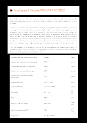 Combinazioni di falciatrici disco con condizionatore Pronar PDD 1050C