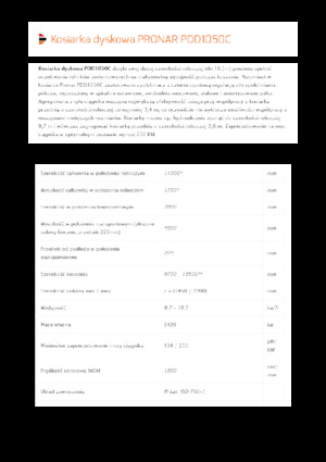 Combinazioni di falciatrici disco con condizionatore Pronar PDD 1050C