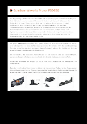 Combinazioni di falciatrici disco senza condizionatore Pronar PDD 830