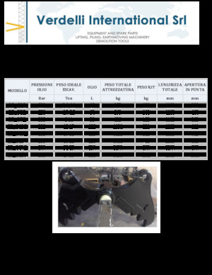 Pinza frantumatrice Verdelli C.D_ M 7 R