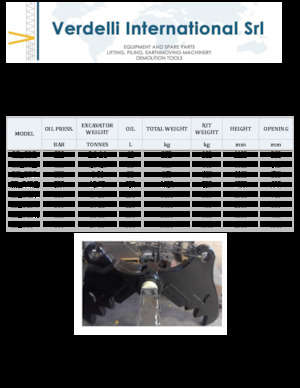 Pinza frantumatrice Verdelli C.D_ M 7 R