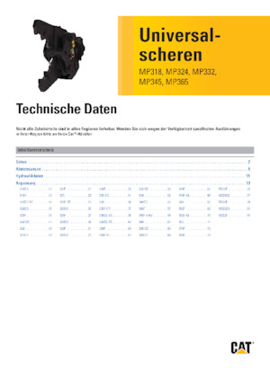 Pinza frantumatrice Caterpillar MP324D