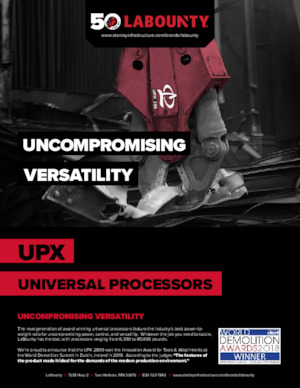 Pinze idrauliche per calcestruzzo ed acciaio LaBounty UPX 250 SH