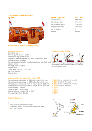 Spazzaneve plurivomeri Hydrac U III 300 C