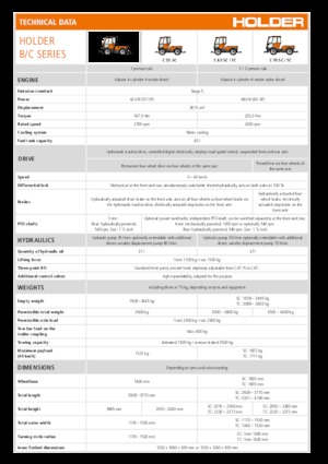 Veicoli comunali multiuso diesel Holder C 65 SC