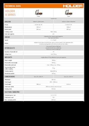 Veicoli comunali multiuso diesel Holder X 45
