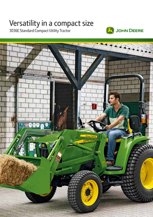 Veicoli comunali multiuso diesel John Deere 3036 E
