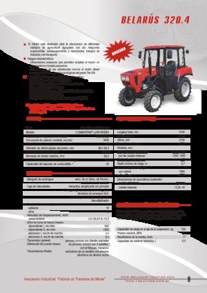 Trattori per uso municipale Belarus 320.4