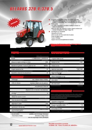 Trattori per uso municipale Belarus 320.4