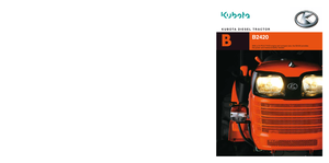 Trattori per uso municipale Kubota B 2420