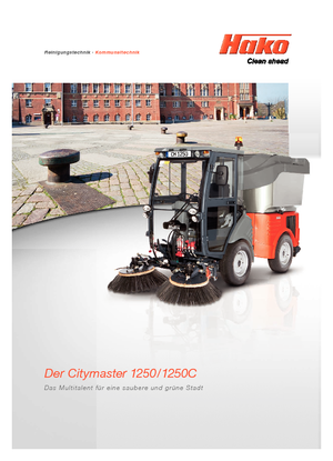 Trattori per uso municipale Hako Citymaster 1250 C