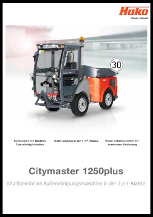 Trattori per uso municipale Hako Citymaster 1250 plus