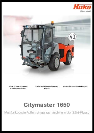 Trattori per uso municipale Hako Citymaster 1650