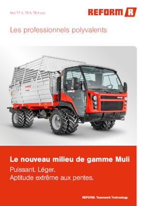 Veicoli comunali multiuso diesel Reform Werke Muli T8 X pro