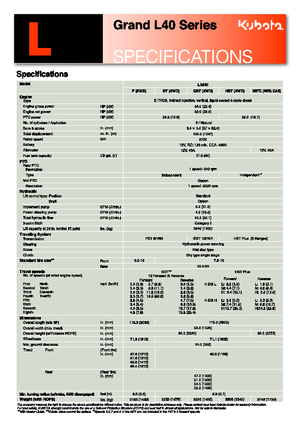 Trattori per uso municipale Kubota L 4240 D
